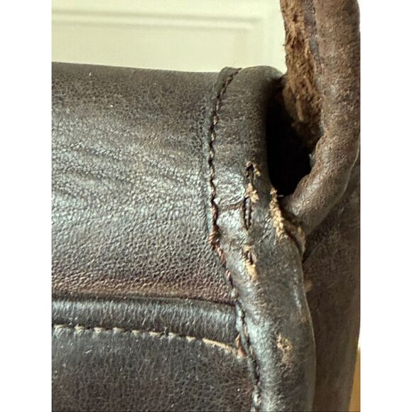 Vintage 1970s Coach Courier Pouch Shoulder Bag Mocha Dark Brown NYC - Picture 8 of 15